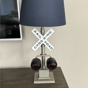 Pottery Barn Railroad Crossing lamp